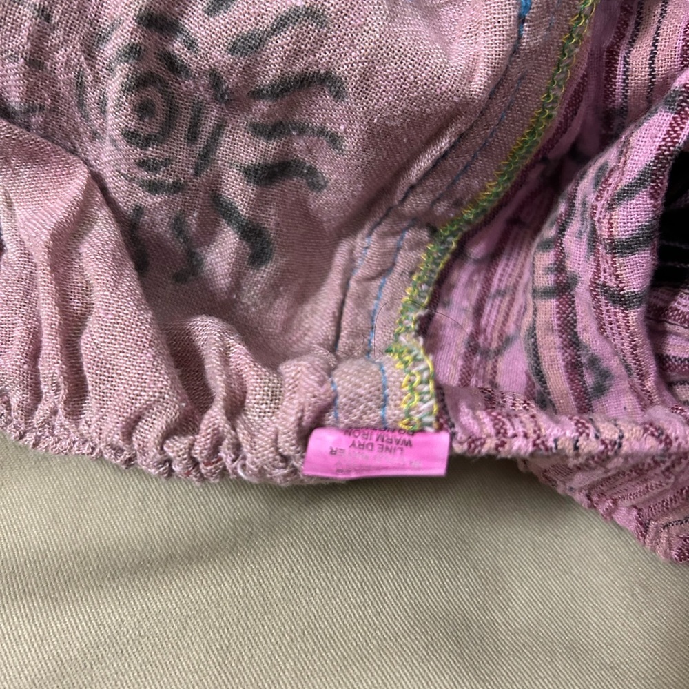 Karma Handicrafts Patchwork Unisex Hippie Gypsy Cotton Festival Pants . PreLoved - Picture 2 of 8